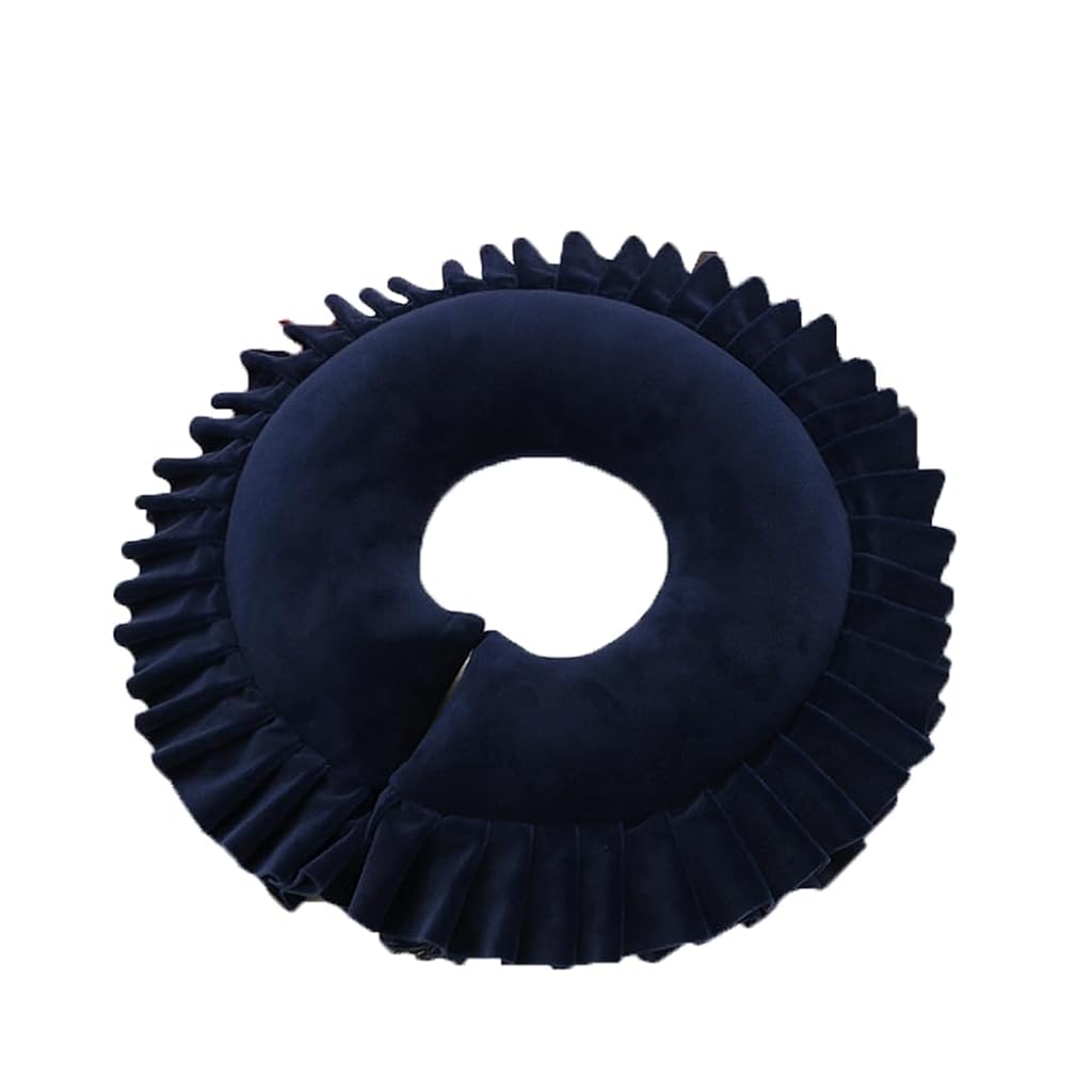 HASTHIP® Soft Face Down Massage Pillow Latex Memory Foam Massage Head Pillow for Massage Table Face Pillow Cradle Cushion (Navy Blue)