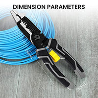 ZIBUYU® 7-in-1 Wire Stripper, Wire Stripping Tool, Wire Cutter Stripping Tool for Electric Cable Stripping Cutting and Crimping