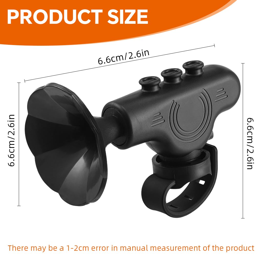 Proberos Electric Bike Horn for Bicycles and Scooters with 120db Sound and USB Recharge | 5 Switchable Ringtones