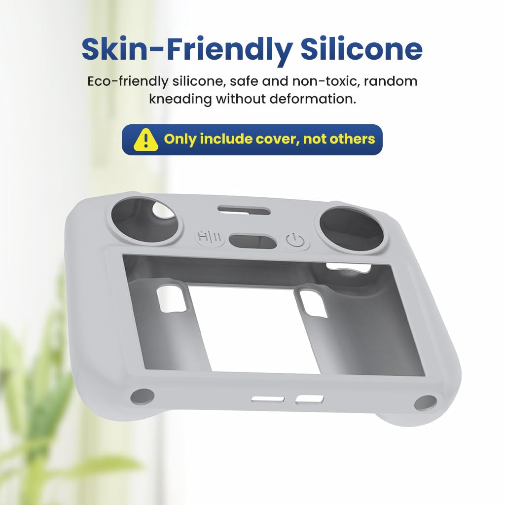 ZORBES Silicone Case for DJI RC 2 Remote Controller with 5.5 in Screen Support | Anti Slip Cover for Air 3 and Mini 4 Pro