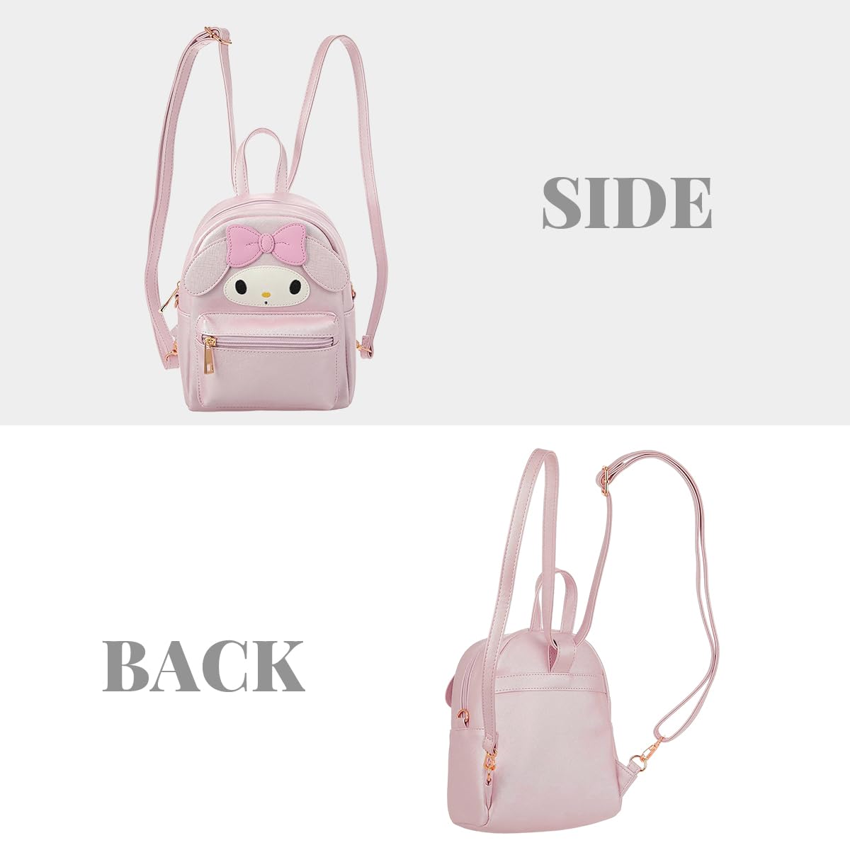 PALAY® Sling Bags for Girls Anime PU Cute Bag Handbag for Girls, Stylish Latest Cosplay Shoulder Bag Backpack with Detachable Shoulder Strap, Popit Bag for Girl Birthday Christmas Gift for Girls, Pink