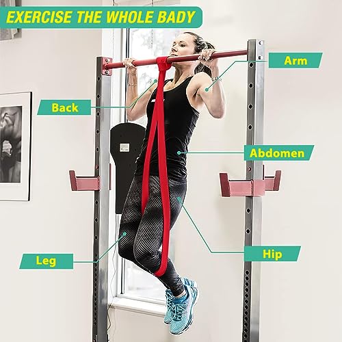 Proberos® 6PCS Resistance Band Kit for Workout Men Women 2-30kg Pull Up Chin Ups Durable TPE Loop Toning Home Gym Fitness Equipment