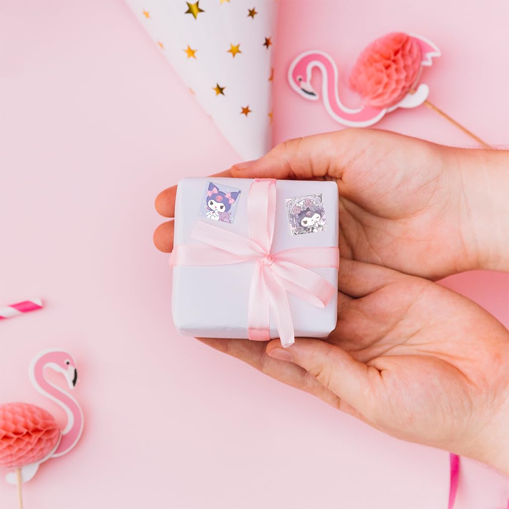 HASTHIP Kuromi Stickers for DIY Crafts featuring 500 pcs Vinyl Set with 8 Designs | Gift for Fans