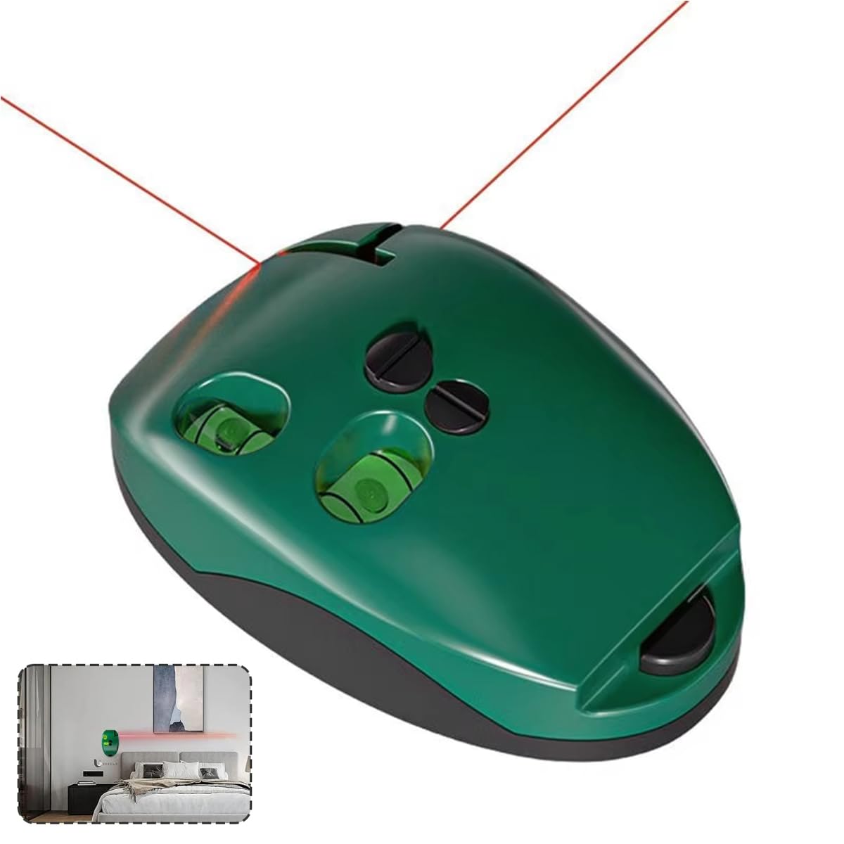 Serplex Laser Level for Precise Alignment with Self Leveling Green and Red Lines | 90 Degree Function