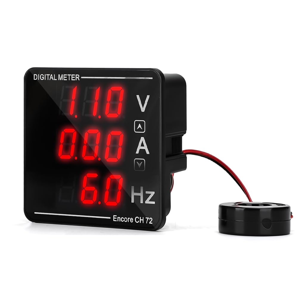 Serplex AC Voltage and Frequency Meter for Industrial Use with LCD Display 120A 500V | Accurate Power Measurement