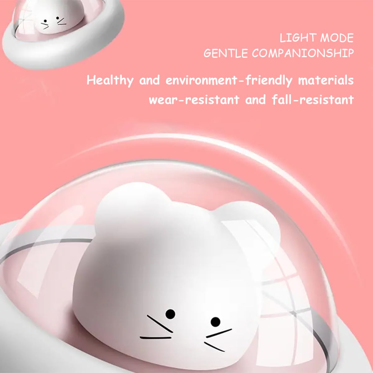 ELEPHANTBOAT LED Night Light for Kids with 3 Brightness Levels and 20 Mins Auto Off | USB Rechargeable