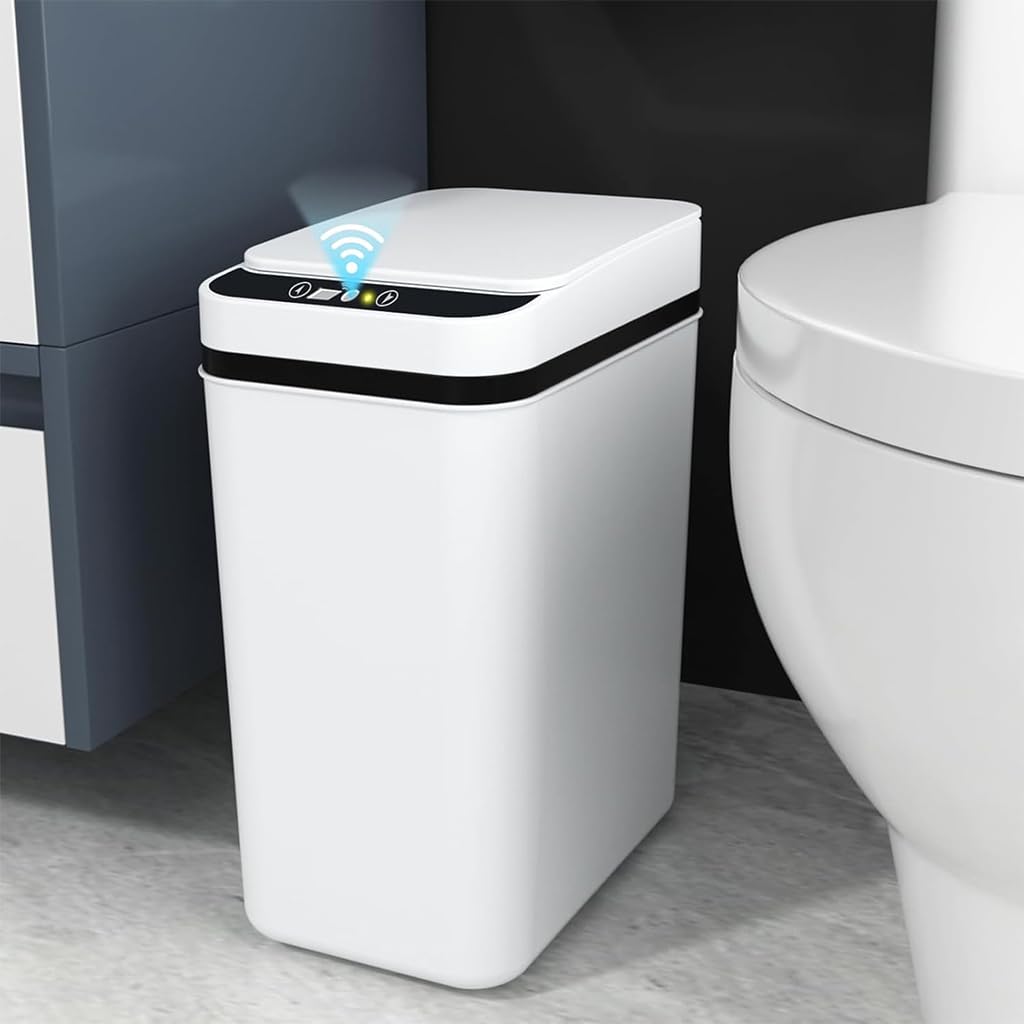 Supvox Smart Sensor Dustbin for Home with 12L Capacity and Automatic Motion Lid | Touchless Waste Bin 23.5x15.8x32cm
