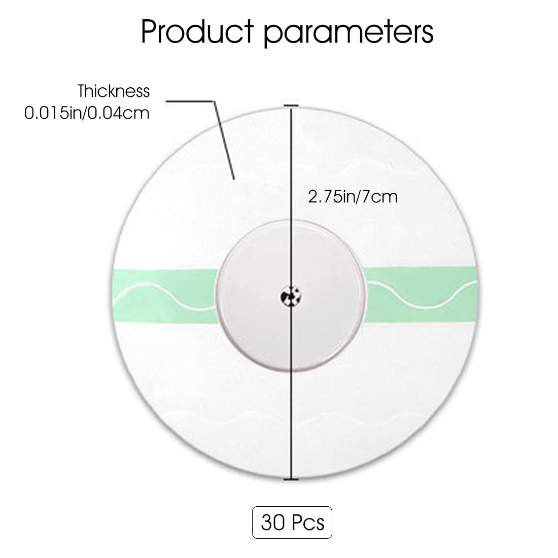 HANNEA Freestyle Sensor Sticker Patches for Arm with No Glue Center 30 Pcs | Waterproof and Breathable