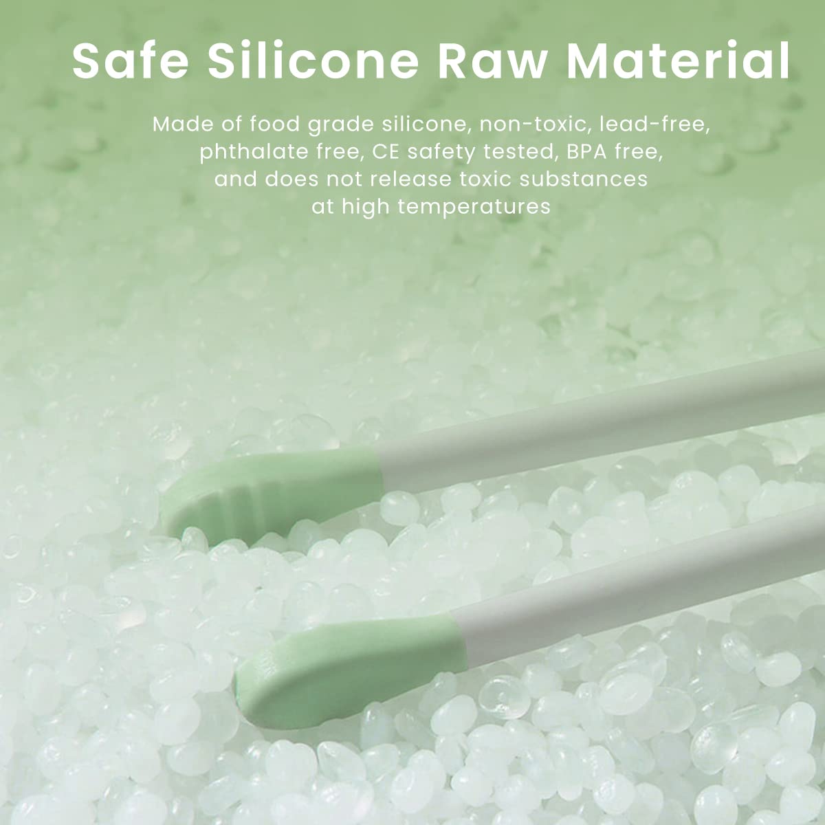 SNOWIE SOFT Pacifier Chain for Baby with Dual Head Closure Buckles 4pcs 52.5 in Silicone Strap