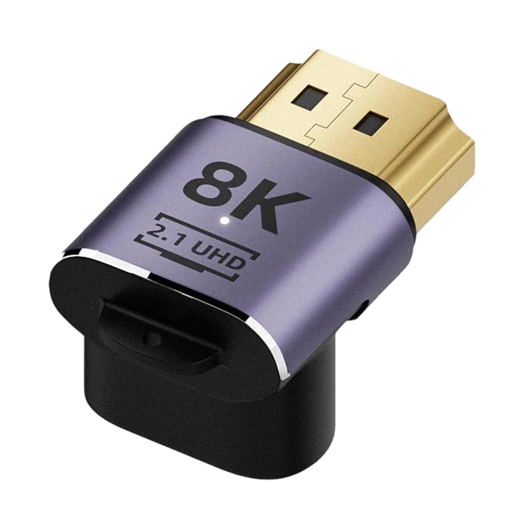ZORBES HDMI Adapter for TV PC and Projector with 8K 60Hz Support | 90 Degree Vertical Design