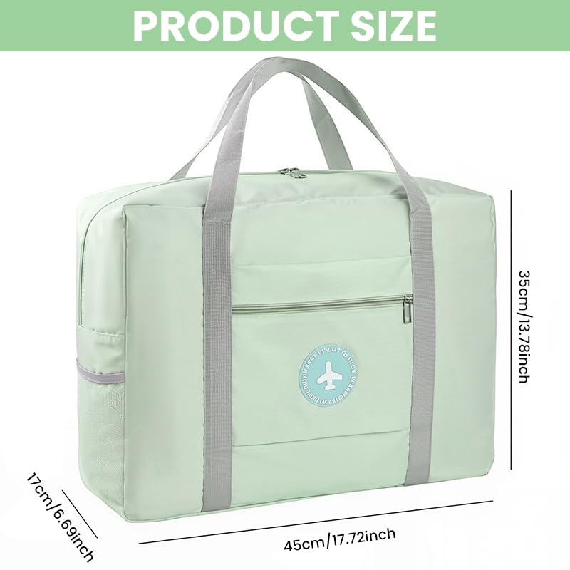 ZIBUYU Packable Travel Bag for Weekend Trips with Luggage Handle Sleeve and 45x35x17 cm Oxford Cloth Design