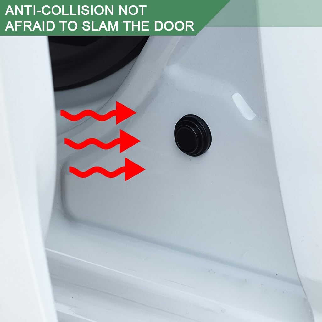 STHIRA Car Door Shock Absorber for Noise Reduction and Anti Collision | 18 Pack 1.1 x 0.4 in Thickened Silicone Self Adhesive Pads
