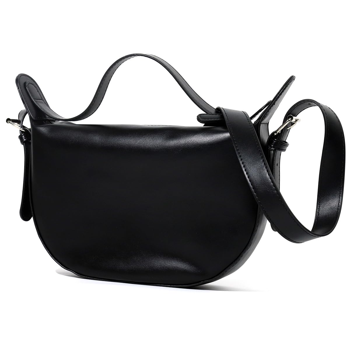 ZIBUYU Crossbody Bag for Women, Girls Stylish Latest Sling Bag for Women, Girls PU Adjustable Shoulder Strap Small Chest Bag Crossbody Sling Shoulder Bag for Women and Girls, Travel, Office - Black