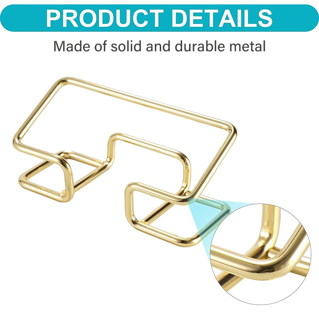 Climberty® Visiting Card Holder for Men, Business Card Holder for Desk, Business Card Holder Display Stand, Modern Business Card Organizer, Desktop Business Card Holders, 1 Pack, Gold