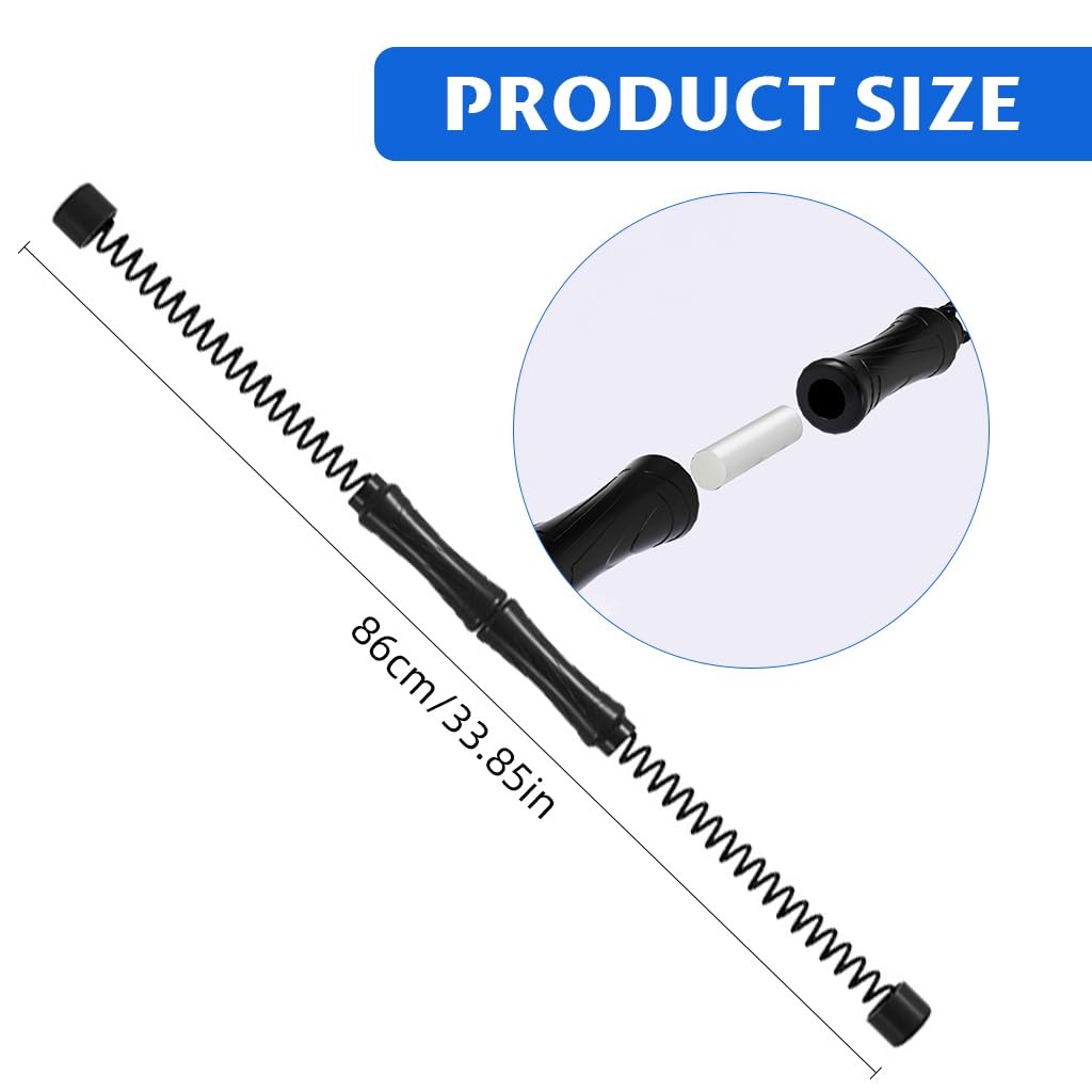 Proberos Ropeless Battle Rope Sticks for Home Gym with Anti Slip Handles & Steel Core | 19.69 in Portable Upper Body Training Equipment