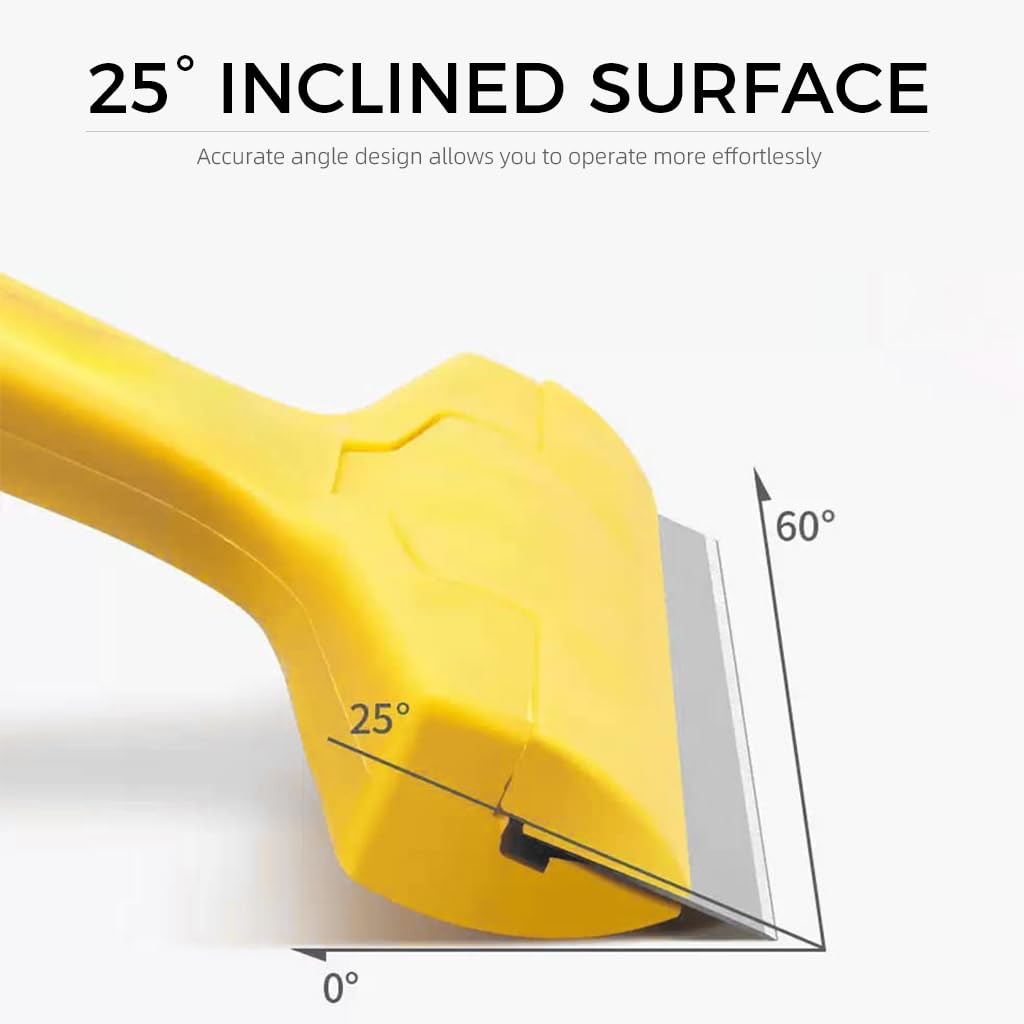 ZIBUYU Wall Scraper for Removing Glue and Paint with 10 Extra Blades | Anti Slip Handle Design