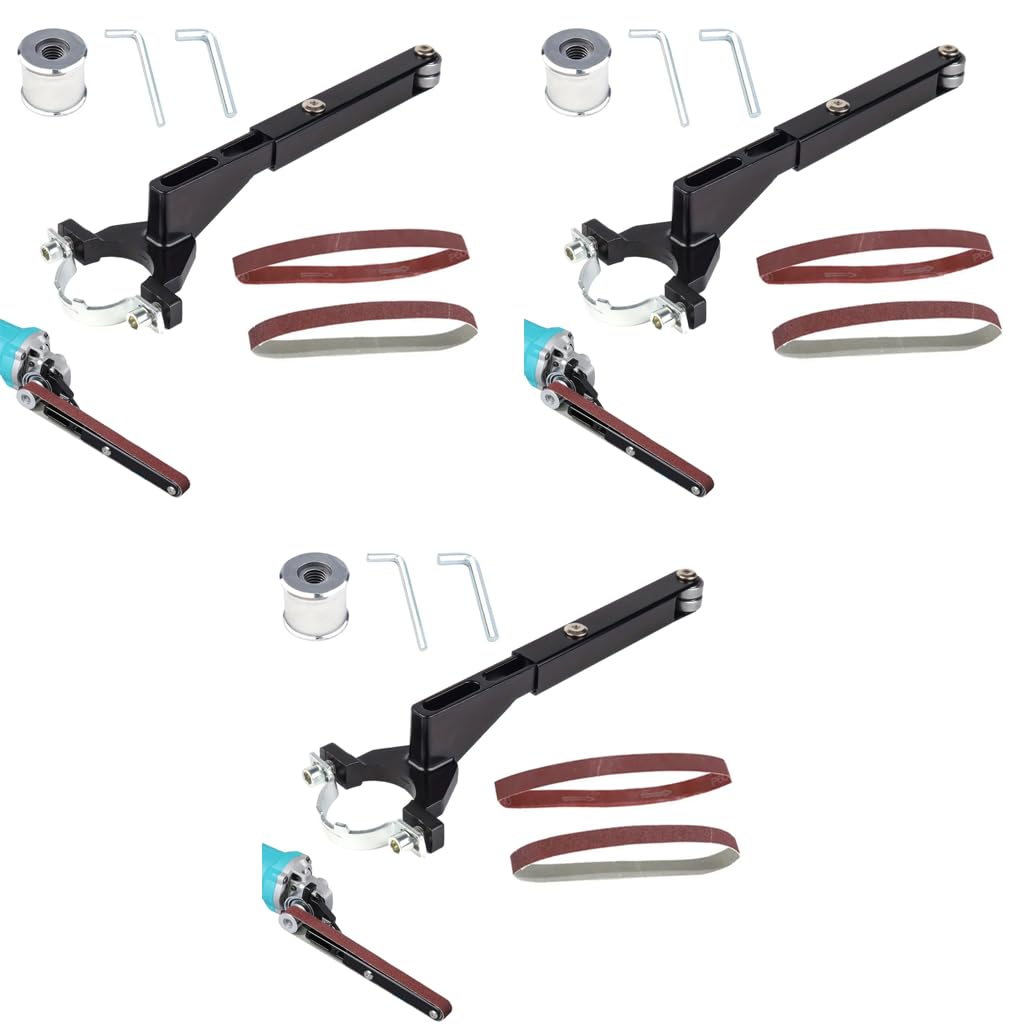 Serplex Belt Sander Attachment for Angle Grinder 100mm 125mm | with Arm and Pulley System