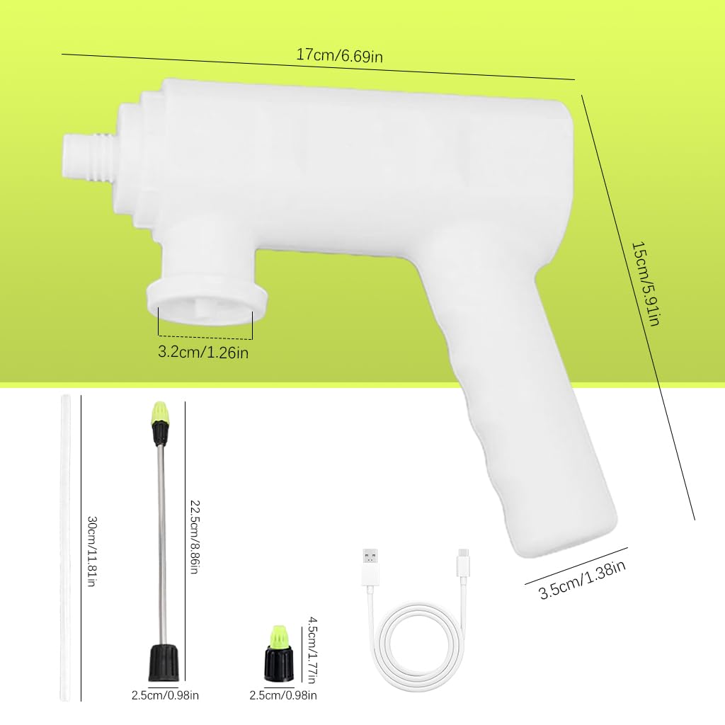 HASTHIP Electric Sprayer for Plants with Smart Timer and Metal Long Nozzle | 2pcs USB Rechargeable