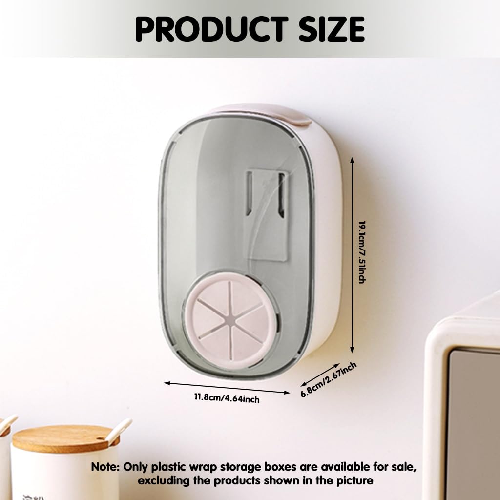 Supvox Elastic Bowl Covers Dispenser Box for Kitchen Storage 12x6.8x19cm with Pull-Out Design