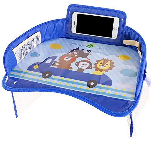 HASTHIP® Kids Travel Tray for Car - Car Seat Tray for Kids Travel, Car Trays for Kids Roadtrip Essentials,Carseat Table Tray for Kids Road Trip Activitie