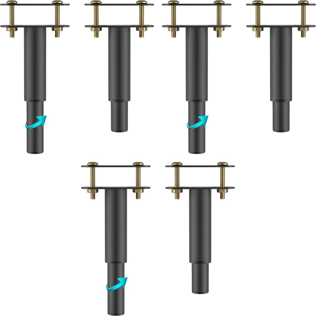 Serplex Bed Frame Support Legs for Center Slat with 7.08–13 in Adjustable Height | Heavy Duty Steel