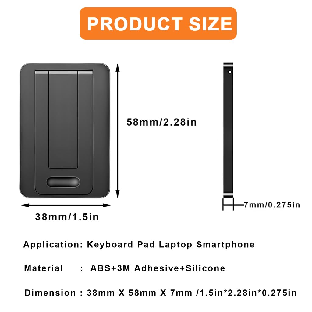 ZORBES Portable Invisible Laptop Riser Stand for MacBook and Tablet with Folding Self-Adhesive ABS Design