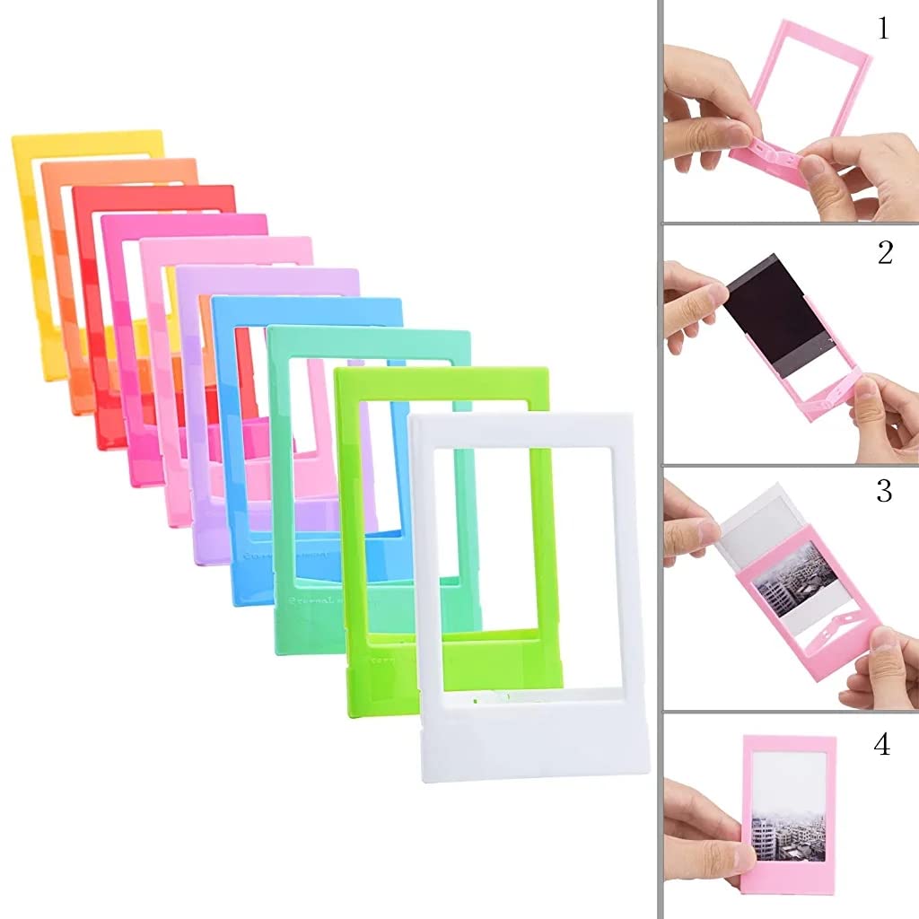 ZORBES Instax Mini 11 Film Accessories Pack, Colorful Accessories Set for Fujifilm Instax Mini 11 9 8 90 70 Includes PU Photo Album/Film Stickers/Desk Frames/Hanging Frame & Clip/Rainbow Neck Strap
