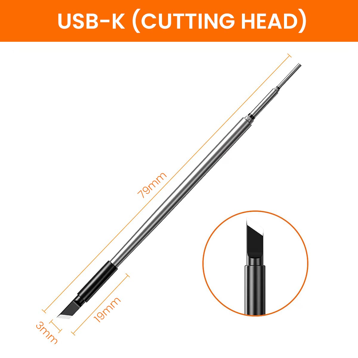 Serplex Soldering Iron Tips 2Pcs for USB 5V8W Tools with Ceramic Heating Core | High Conductivity