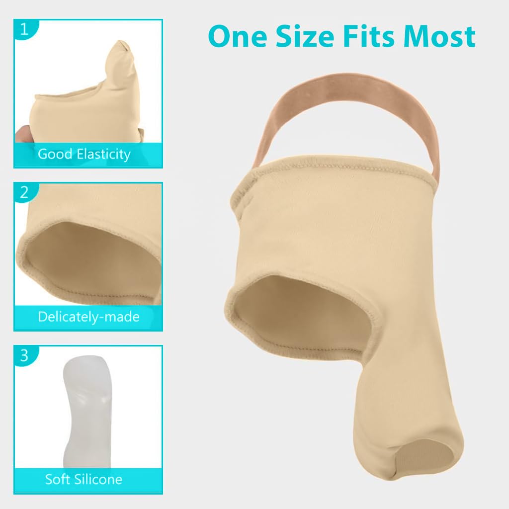 ZIBUYU Bunion Thumb Corrector with Relief Gel Pad Washable Toe Separator for Women and Men Breathable Toe Straightener Fits with Shoes and Socks Foot Bunion Corrector - (M, US4 - US8)