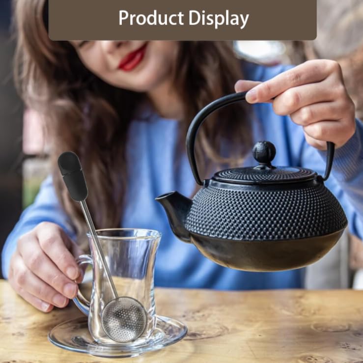 ZIBUYU Stainless Steel Tea Infuser for Loose Leaf with Fine Mesh Filter and Easy-Clean Design