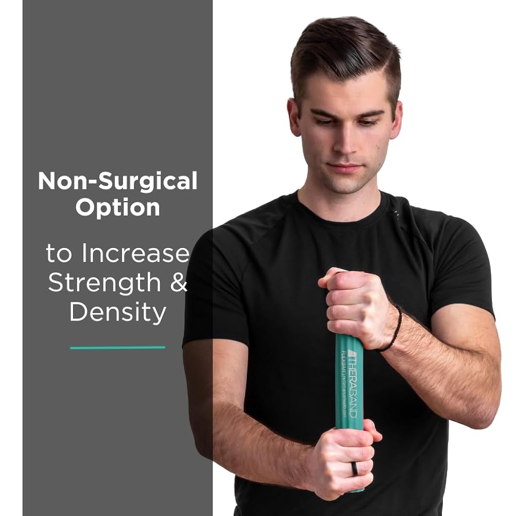 Proberos® 15 Lbs Resistance FlexBar 12.4 Inch Twist Bar Hand and Forearm Strengthener TPR Grip Therapy Trainer for Tendonitis Pain Relief, Grip Strength Improvement, and Rehabilitation
