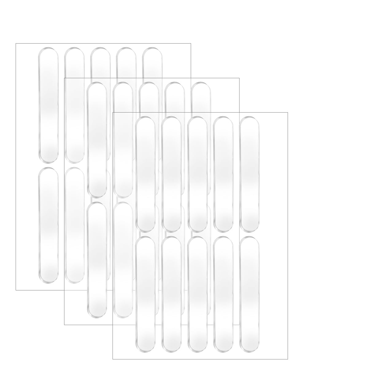 ZIBUYU Cabinet Door Bumpers for Home with Self Adhesive Rubber Pads 30 pcs | Soundproof Protection