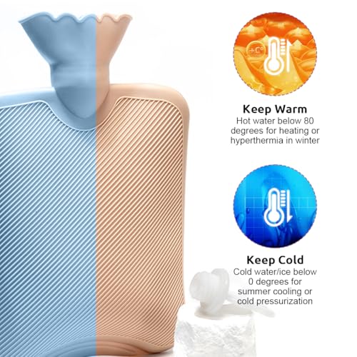 HANNEA® Cinnamoroll Hot Water Bag with Plush Cover Refillable Anti-leakage PVC Period Pain Relief Relieve Cramp Back Pain 3PCS