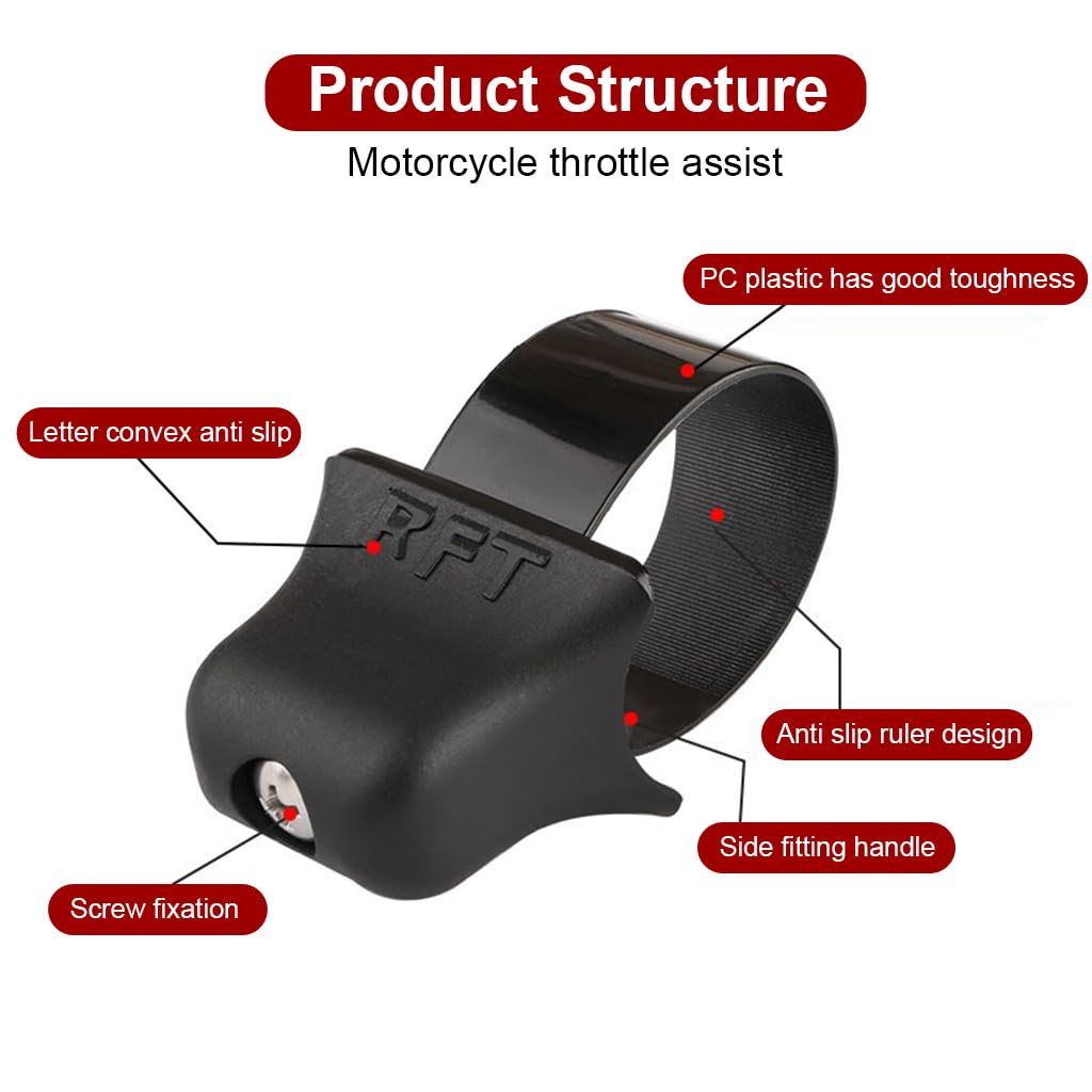 STHIRA Motorcycle Cruise Control for 7/8 in Handlebar featuring Stainless Steel Screw Fit | Universal Throttle Assist for Street and Off Road Bikes