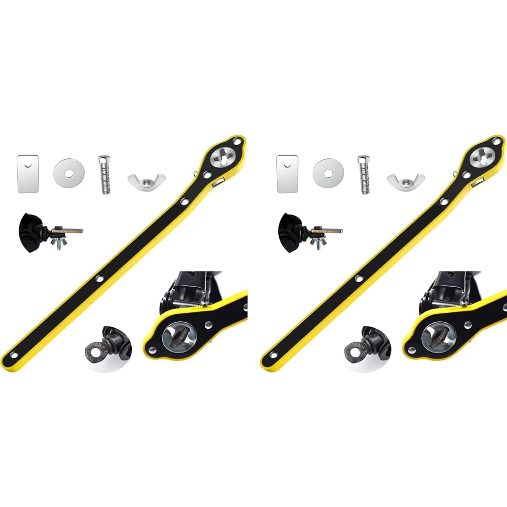 STHIRA Car Jack Wrench for Scissor Jack with 360 Swivel Head and Reversal Knob | 2PCS