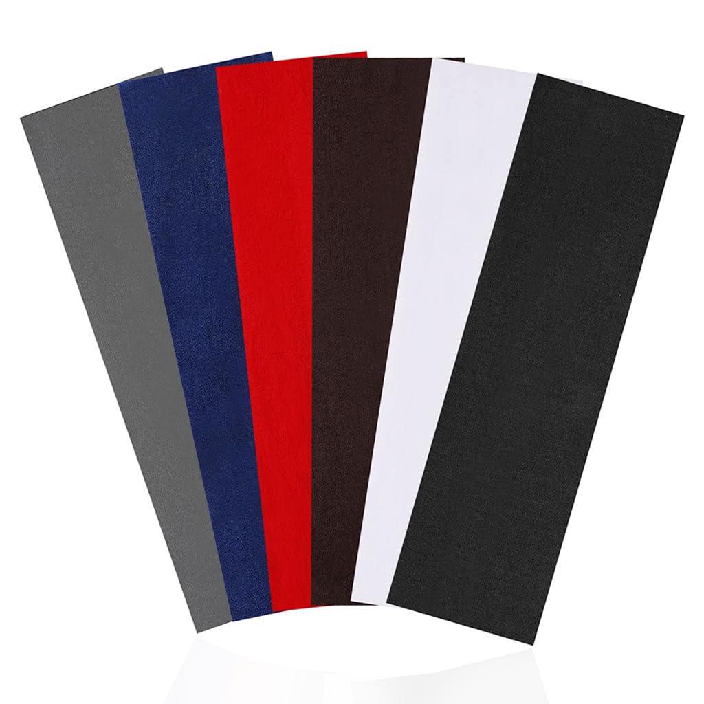 ZIBUYU® Women，Men Short Hair Non Slip Elastic Sweat Hairbands Soft Fabric Hair Bands Workout Yoga Running Sport Thin Hair Wrap for Girls(6),Black,Red,Gray,Brown,White,Navy Blue)