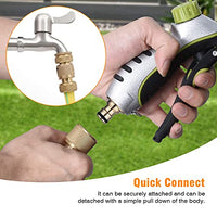 HASTHIP® 2 PCS Brass Hose Connector, Hose End Quick Connect Fitting, Pipe Connector, 1/2" Hose Pipe Quick Connector For Gardening, Home Watering,Car Washing