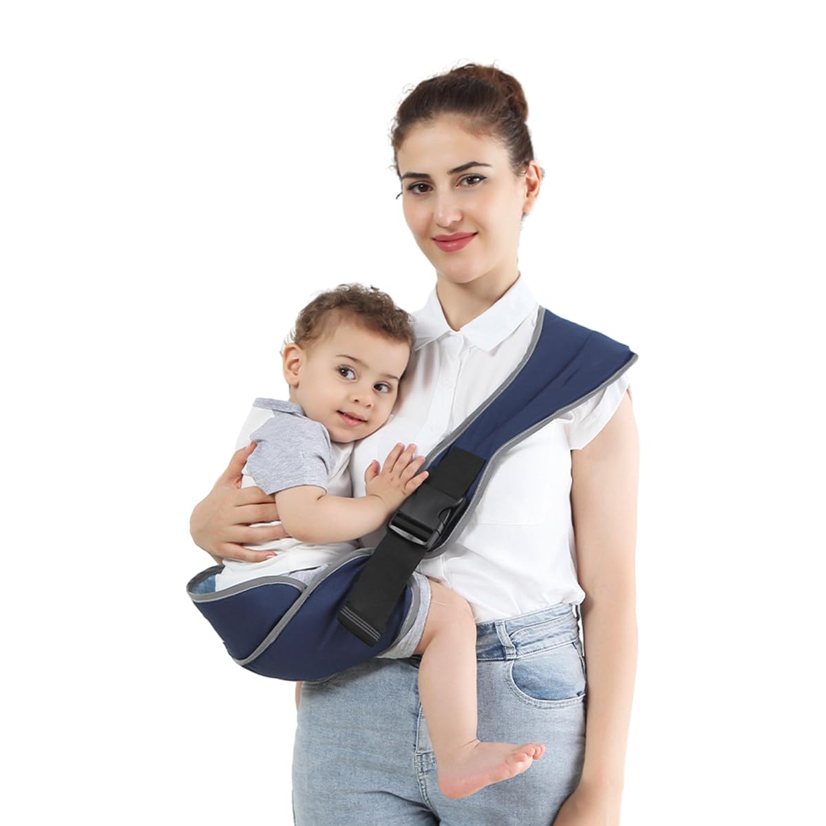 SNOWIE SOFT Baby Carrier for Travel and Everyday Use with Ergonomic Belt and 132lb Support | Oxford Material Comfort for Parents and Infants
