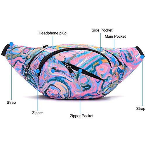 SANNIDHI  Waist Bags for Women Men Waterproof Chest Bag Large Fanny Packs for Jogging Running Riding