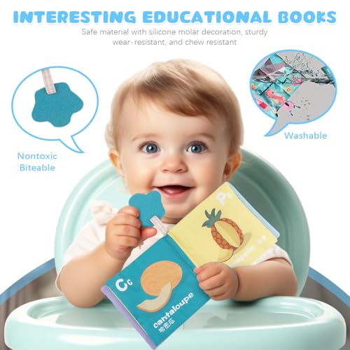 SNOWIE SOFT® Cloth Books for Babies 3 PCS