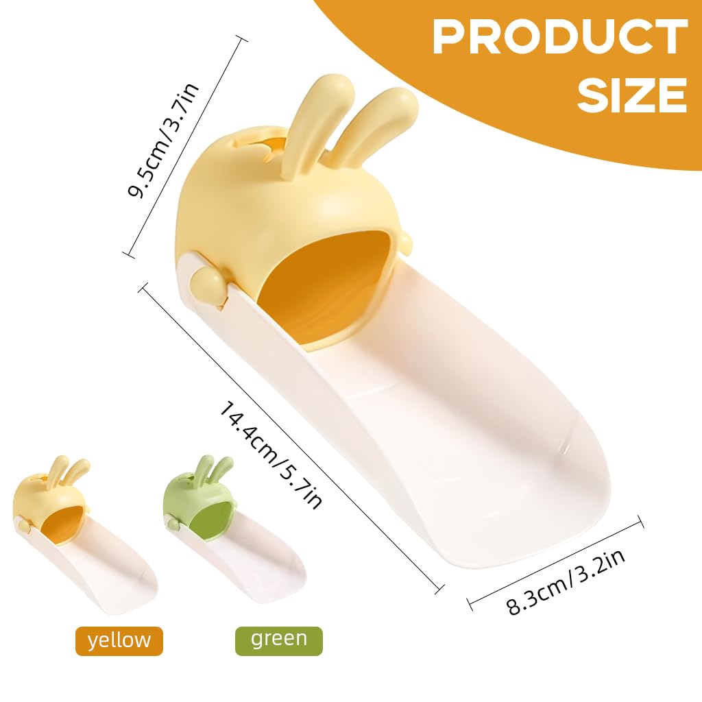 HASTHIP Faucet Water Guide Panels for Kitchen and Bathroom Sinks with Bunny Ear Design | 2Pcs Soft Rubber Grip and Sturdy PP Deflector