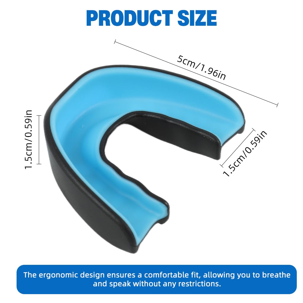 Proberos Mouth Guard for Braces with Customizable Fit for Football and Boxing | Clear Single Pack