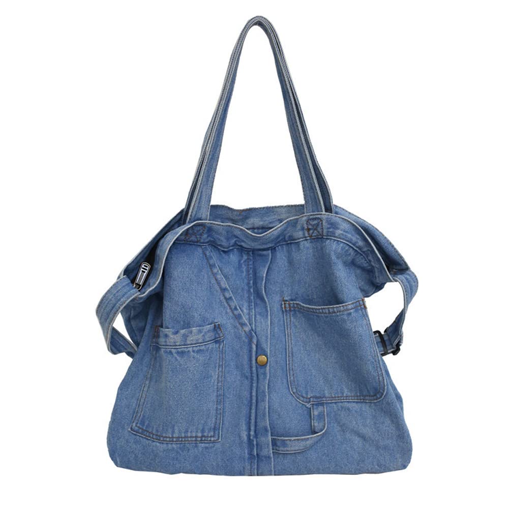 Zibuyu Shoulder Bag for Women with Denim Fabric | Stylish Everyday Carry Handbag