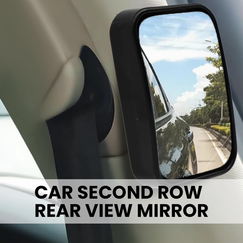 STHIRA Car Rearview Mirror for Safe Passenger Exit featuring HD Convex Lens | 2 Piece Set