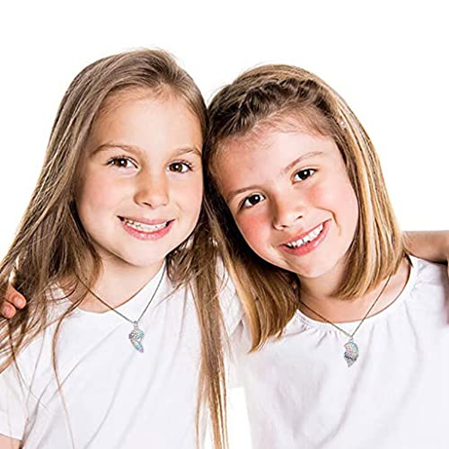 ZIBUYU Heart Necklace for Friendship Girls Magnetic Heart Pendant for Women Best Friend Jewelry for Girls Charm Gift for Best Friend Pendant for Women and Girl Friendship Necklace - 1 Pair