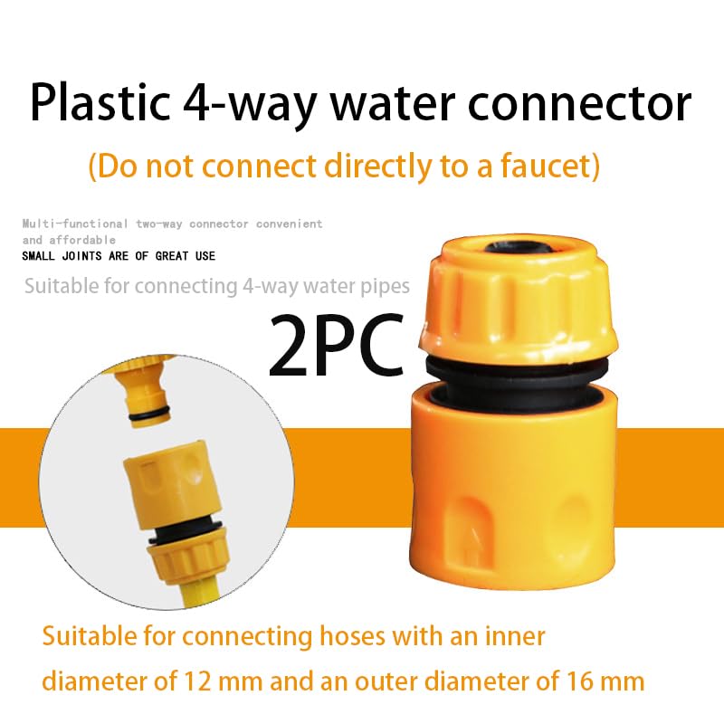 ZIBUYU Hose Connector for Garden and Kitchen Use with 5PC Leak Proof Set | Plastic 3/4 to 1/2 Inch Tap Joint