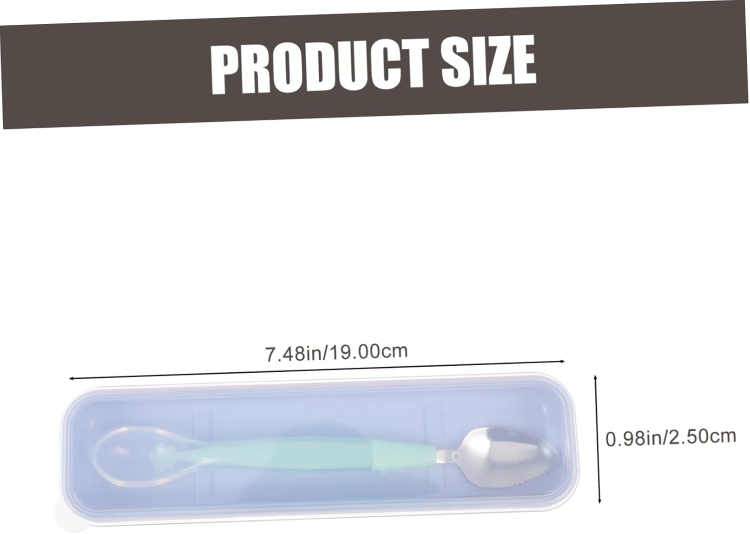 ZIBUYU® Portable Baby Supplies Silicone Feeding Spoon for Toddlers Bright Colors Easy to Grip for Baby Eating Training
