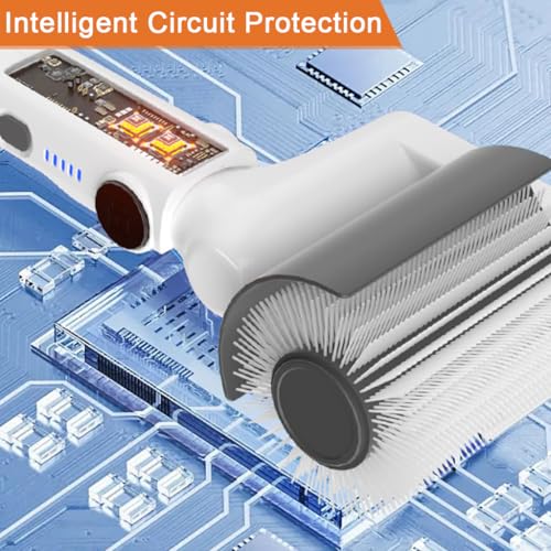 Supvox® Electric Cleaning bursh Electric Roller Scrub Brush with 4 Roller Attachment 2 in 1 Long Handle Scrub Brush with Super Cleaning Ability