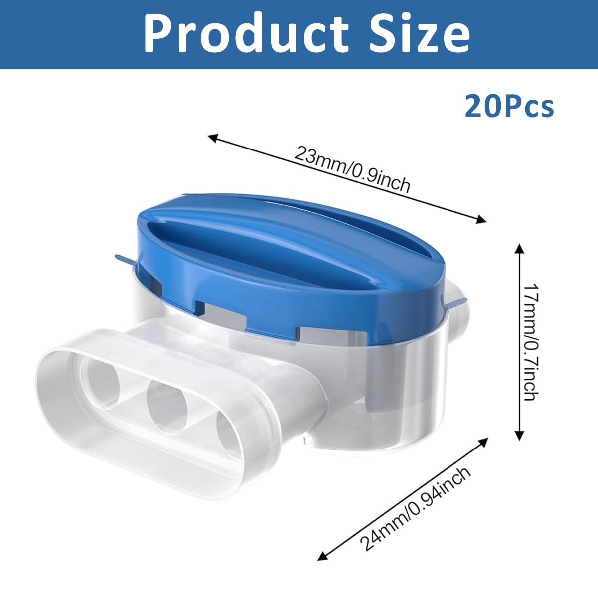 Serplex Wire Connectors for Robotic Lawn Mowers with T Bridge Lock System | 20Pcs 22 14 AWG Waterproof ABS