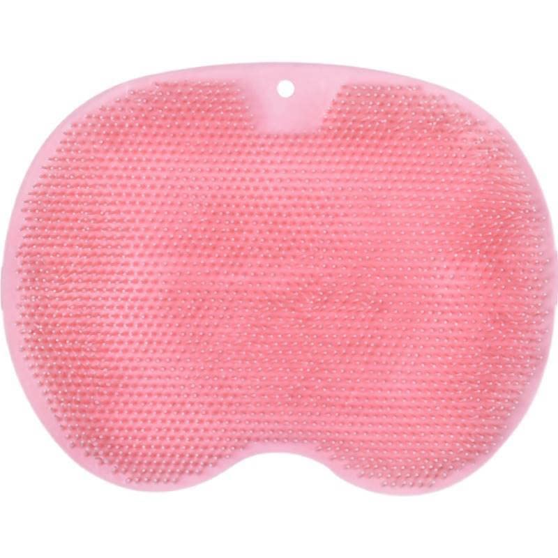 HANNEA® Silicone Foot Massager, Scrubber Brush Cleaner Acupressure Mat with Non Slip Suction Cups for Feet Clean Promote Blood Circulation (Pink)